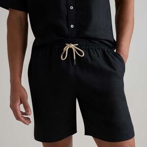 Quince 100% European Linen Drawstrings Beach Shorts